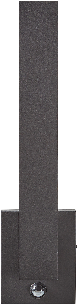 Außenwandleuchte LED Metall schwarz mit Bewegungsmelder 46 cm rechteckig TUMMEL Bild 1