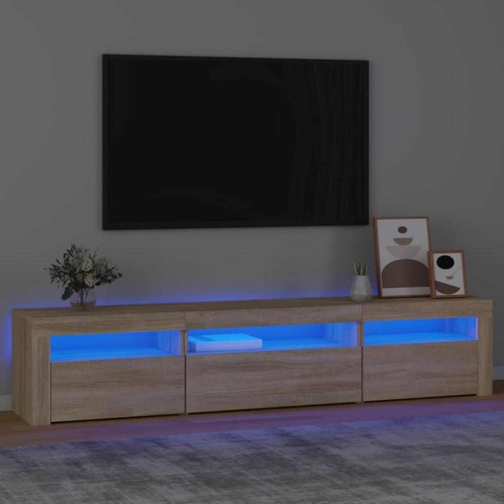 TV-Schrank mit LED-Leuchten Sonoma-Eiche [3152740] Bild 1