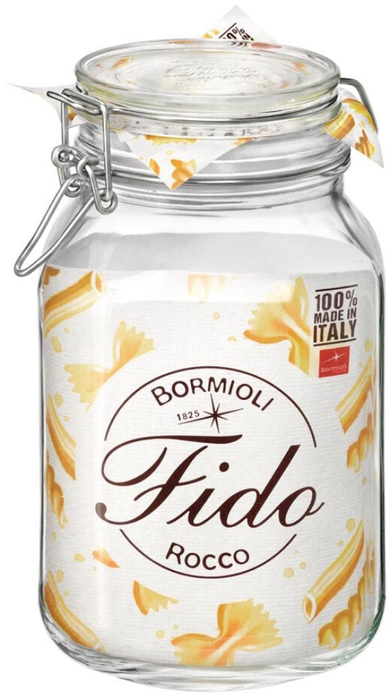 Lebensmittelbehälter Bormioli Rocco fido Durchsichtig Glas (2 L) (6 Stück) Bild 1