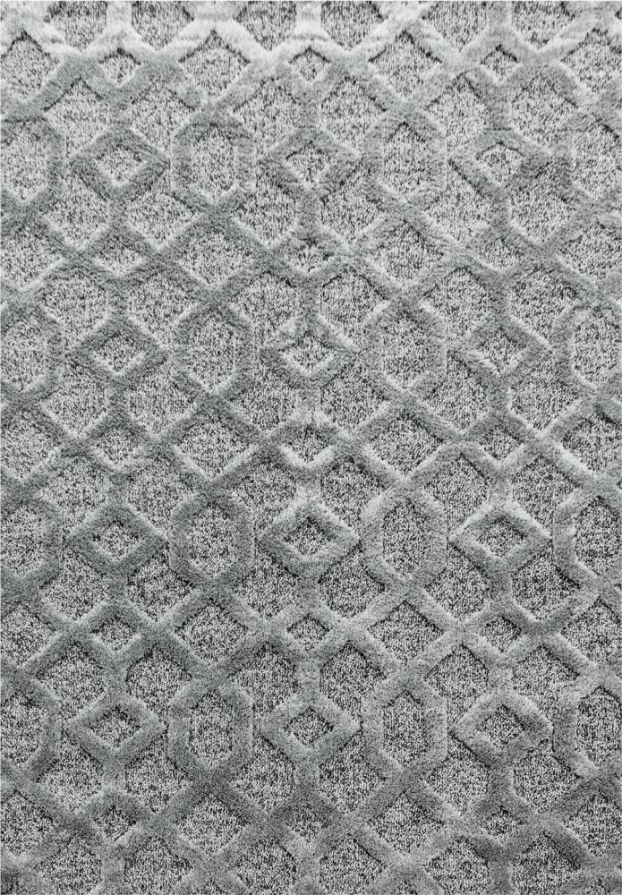 Hochflor Teppich Pepe rechteckig - 200x290 cm - Grau Bild 1