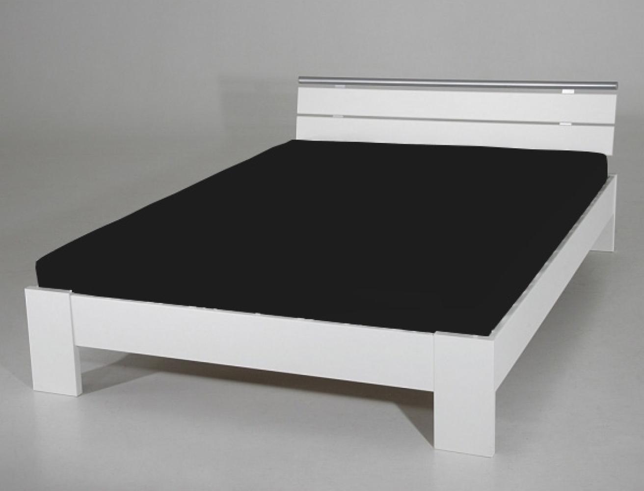 'Cora' Bett mit Lattenrost und Matratze, weiß, 140 x 200 cm Bild 1