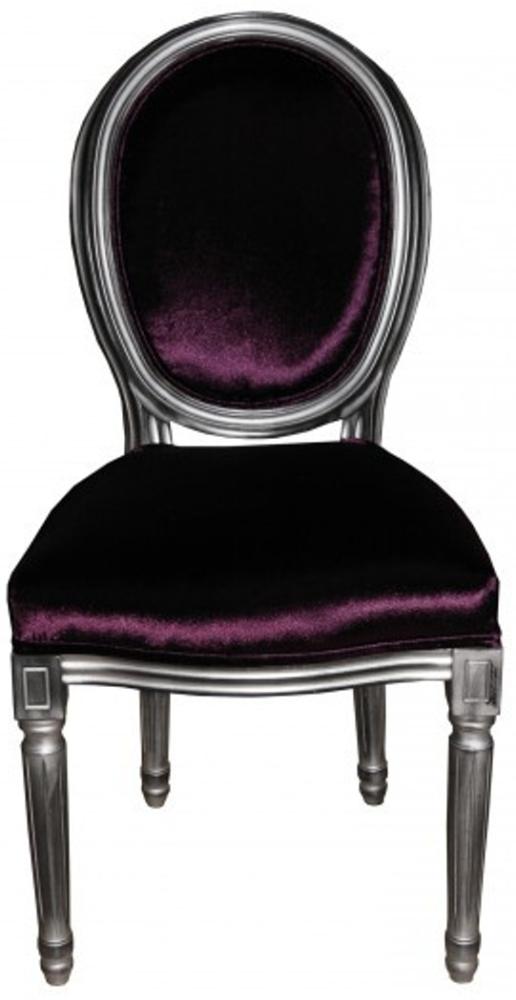 Casa Padrino Barock Esszimmer Stuhl Lila - Designer Stuhl - Luxus Qualität GH Bild 1
