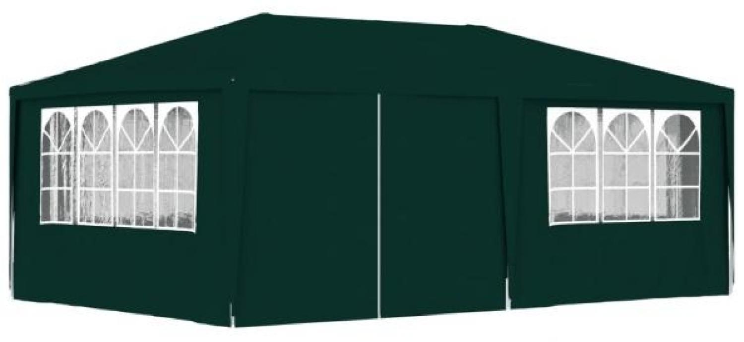 Profi-Partyzelt mit Seitenwänden 4×6 m Grün 90 g/m² Bild 1