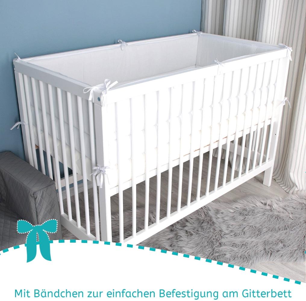 Bettnestchen Soft Nest für Kinderbetten 60 x 120 weiß Bild 1