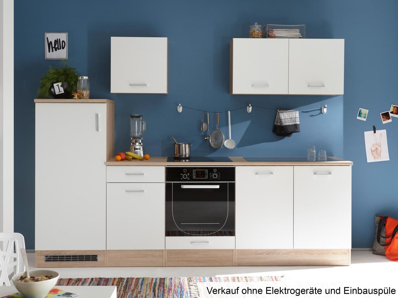Küchen-Set >Ailina< in Sonoma-Eiche - 270x195x60cm (BxHxT) Bild 1