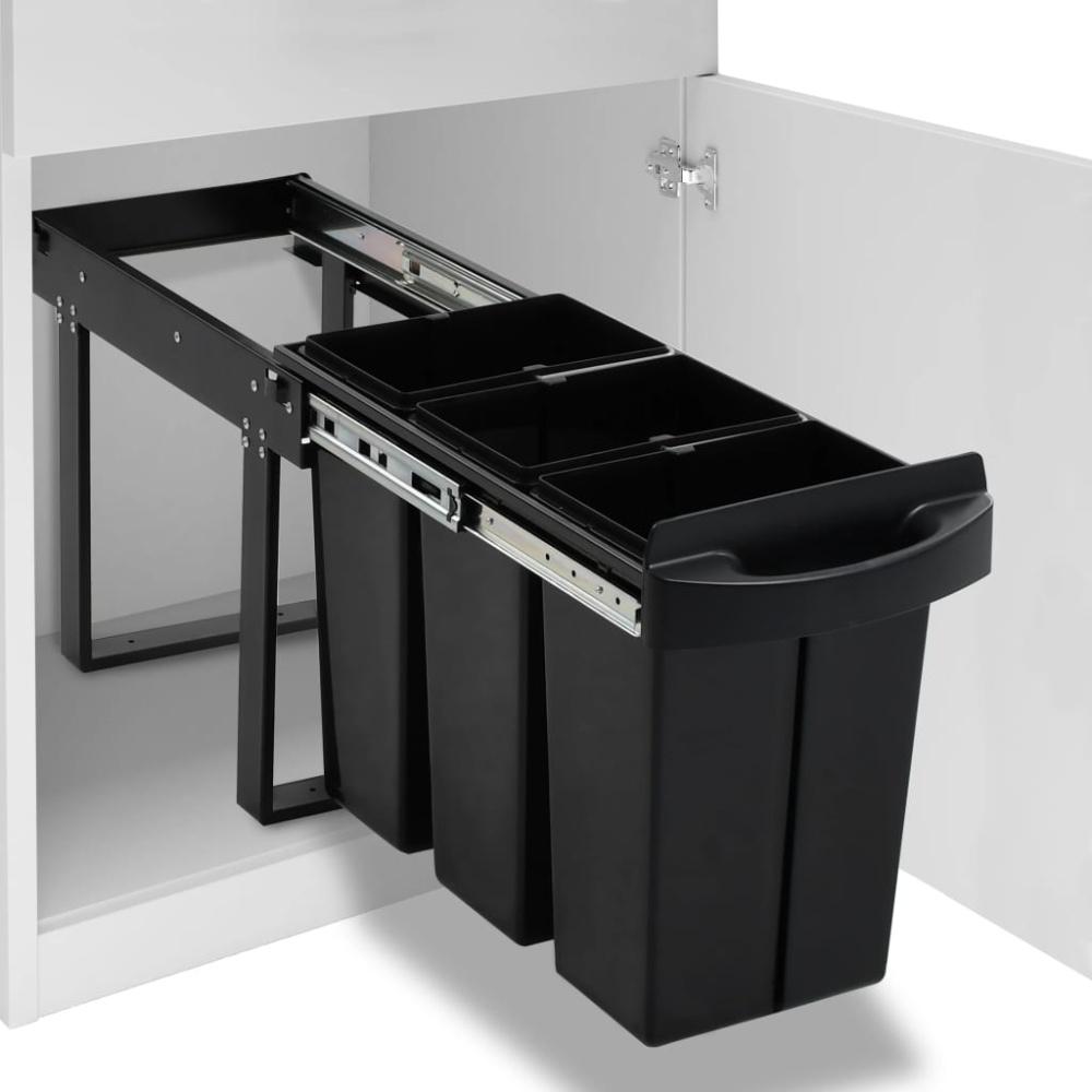Abfallbehälter für Küchenschrank Ausziehbar Soft-Close 36 L Bild 1