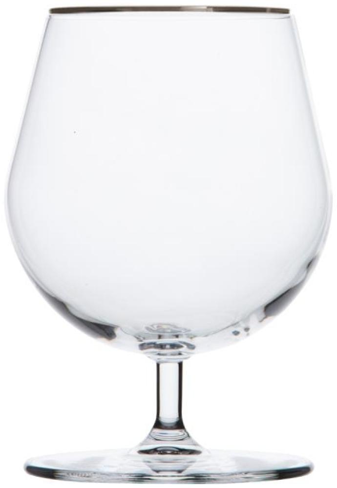 Cognacglas Kristall Pure Platin clear (14 cm) Bild 1