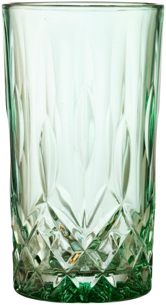 Lyngby Glas Highballglas Sorrento 4er Set, Longdrinkgläser, Cocktailgläser, Glas, Grün, 380 ml, 27779 Bild 1
