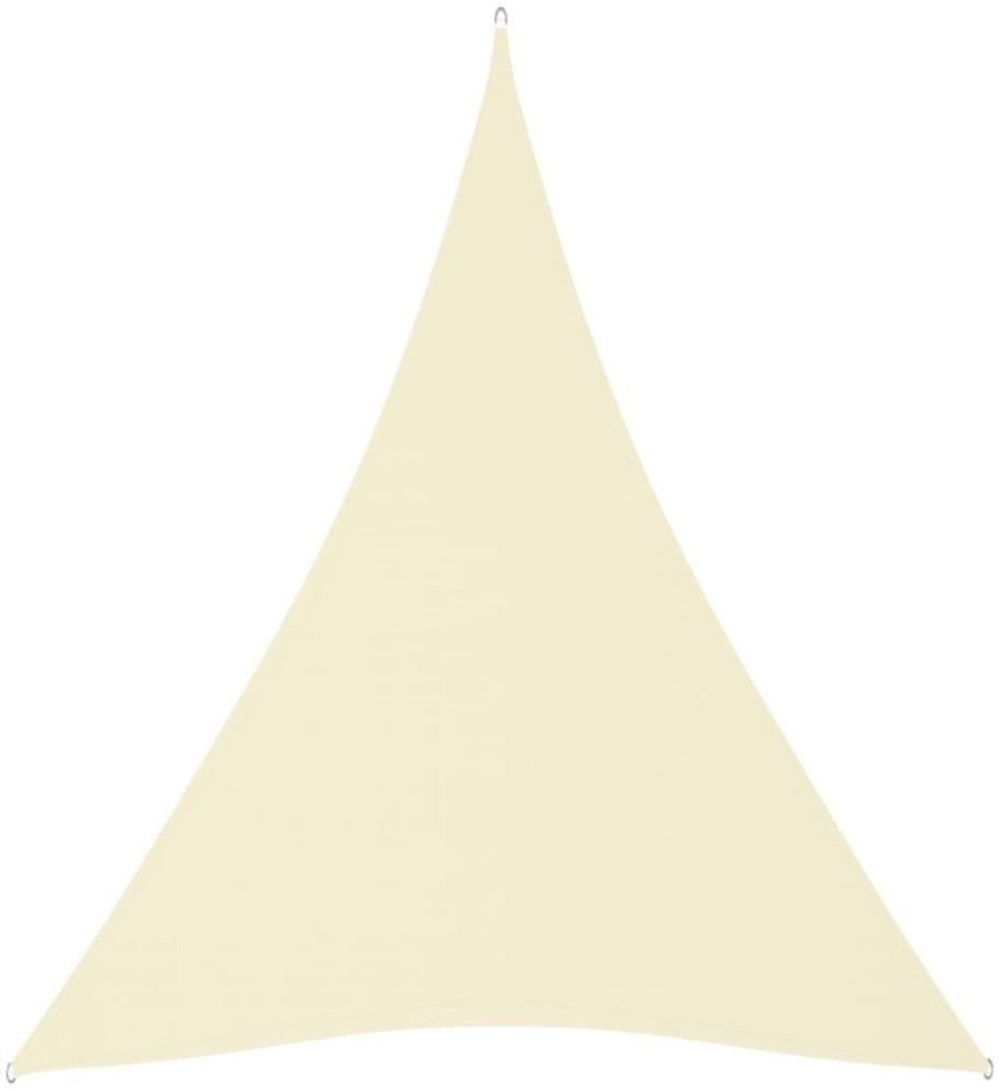 Sonnensegel Oxford-Gewebe Dreieckig 3x4x4 m Cremeweiß Bild 1