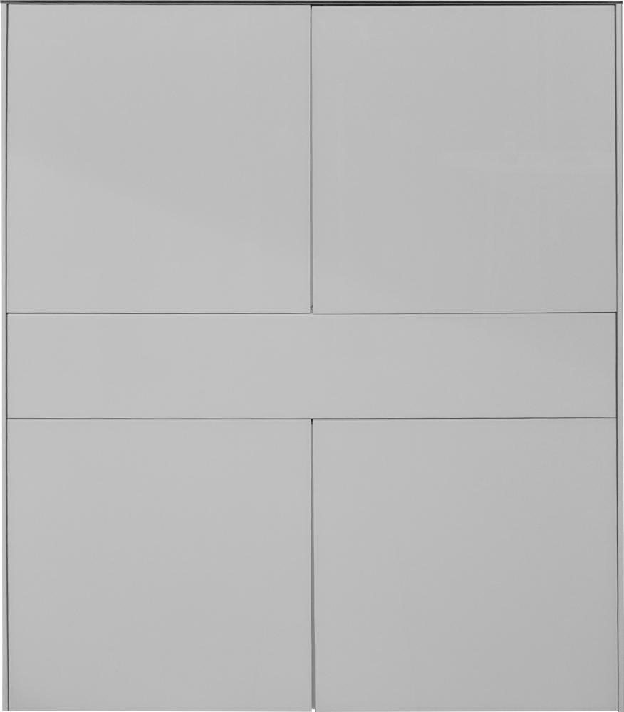 Mäusbacher Imola Highboard Holzwerkstoff 121x145x42 cm Kreidegrau matt lack/Glas Kreidegrau glanz Bild 1