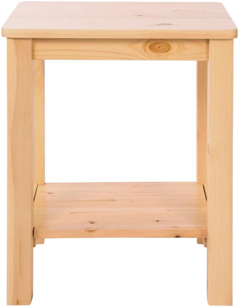 Nachttisch mit Ablage, Holz natur, 47 x 32 x 38 cm Bild 1
