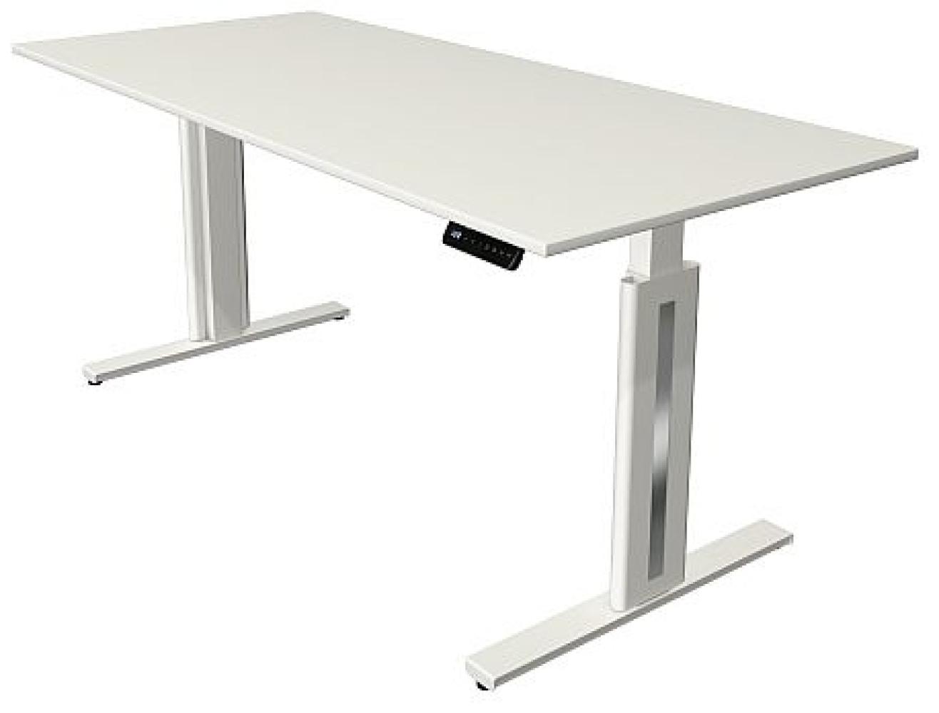 Kerkmann Move 3 Schreibtisch Steh und Sitztisch fresh (B) 180 x (T) 80 cm lichtgrau Bild 1