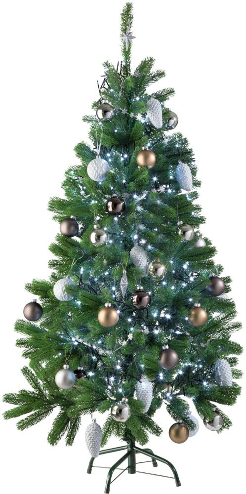 Künstlicher Weihnachtsbaum - 140 cm, 470 Spitzen und Spritzguss-Nadeln grün Bild 1