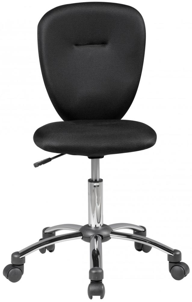 KADIMA DESIGN Kinder-Drehstuhl - ergonomisches und strapazierfähiges Sitzmöbel für optimales Lernen. Farbe: Schwarz Bild 1