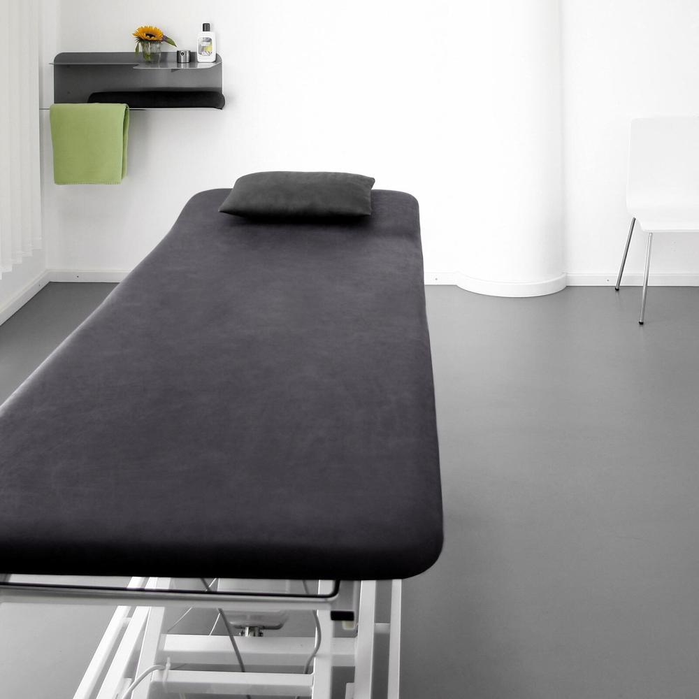 Traumschlaf Frottee Stretch Massageliegenbezug Therapieliegenbezug | 80x195 cm | anthrazit Bild 1