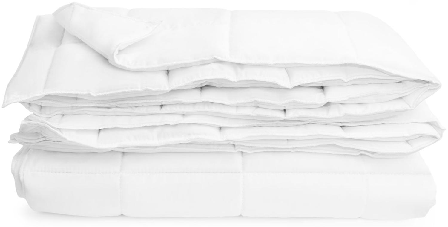 Warme Bettdecke für den Winter - Winterbettdecke mit Hohlfaserfüllung - Steppdecke - Öko-Tex zertifizierte Decke - waschbar, allergikergeeignet - Bettdecke 220x240 Bild 1