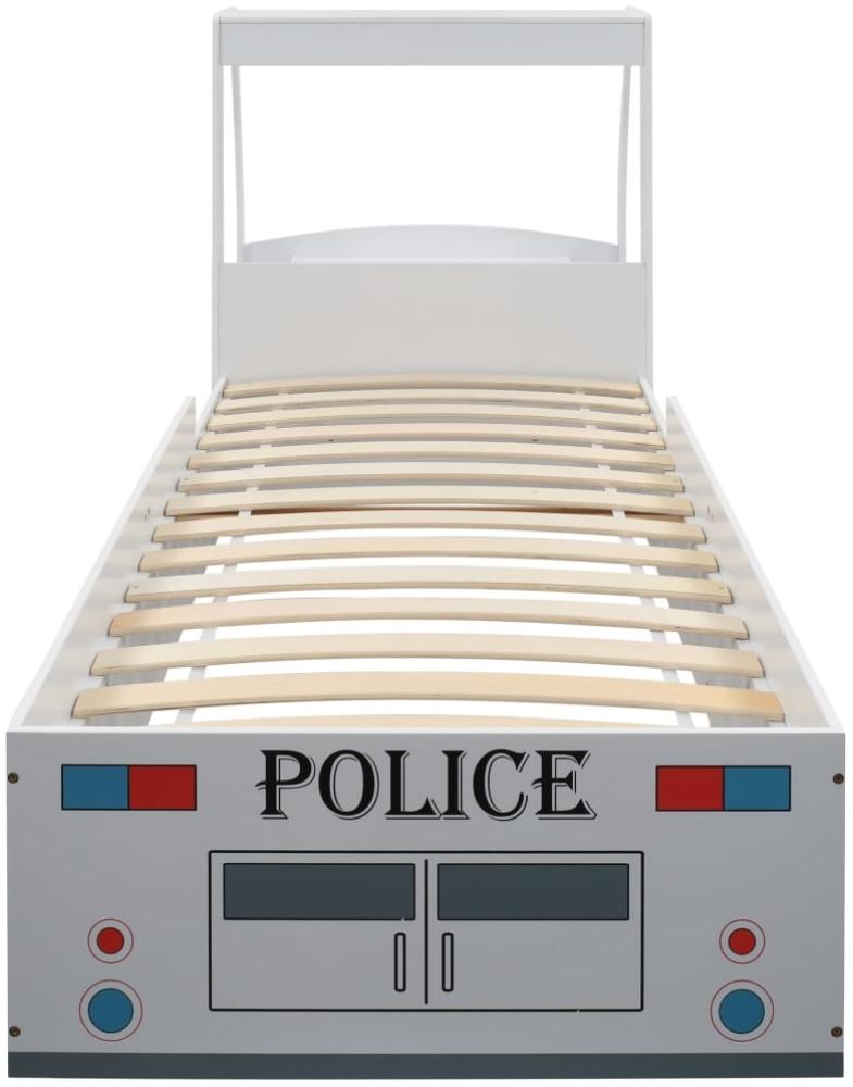 Polizeiauto-Kinderbett mit Matratze 90x200 cm 7 Zone H3 Bild 1