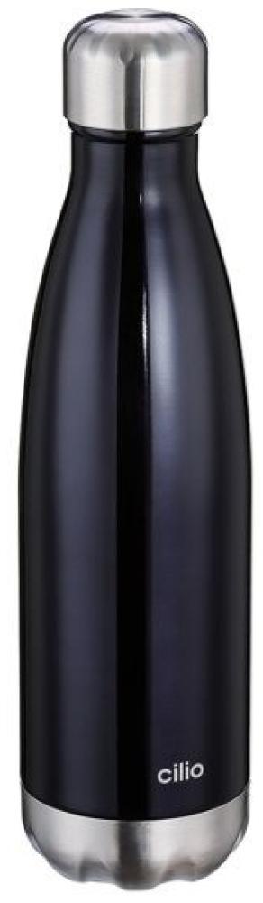 Cilio Elegante Isolier-Trinkflasche 500 ml Schwarz Bild 1