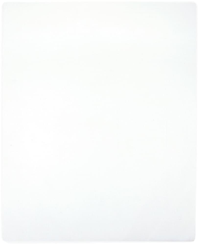 Spannbettlaken 2 Stk. Jersey Weiß 140x200 cm Baumwolle Bild 1