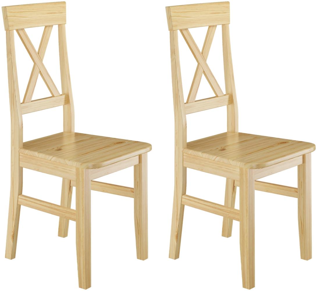 Küchenstühle Doppelpack Massivholzstühle 2x Esszimmerstuhl Kiefer 90. 71-23-D Bild 1