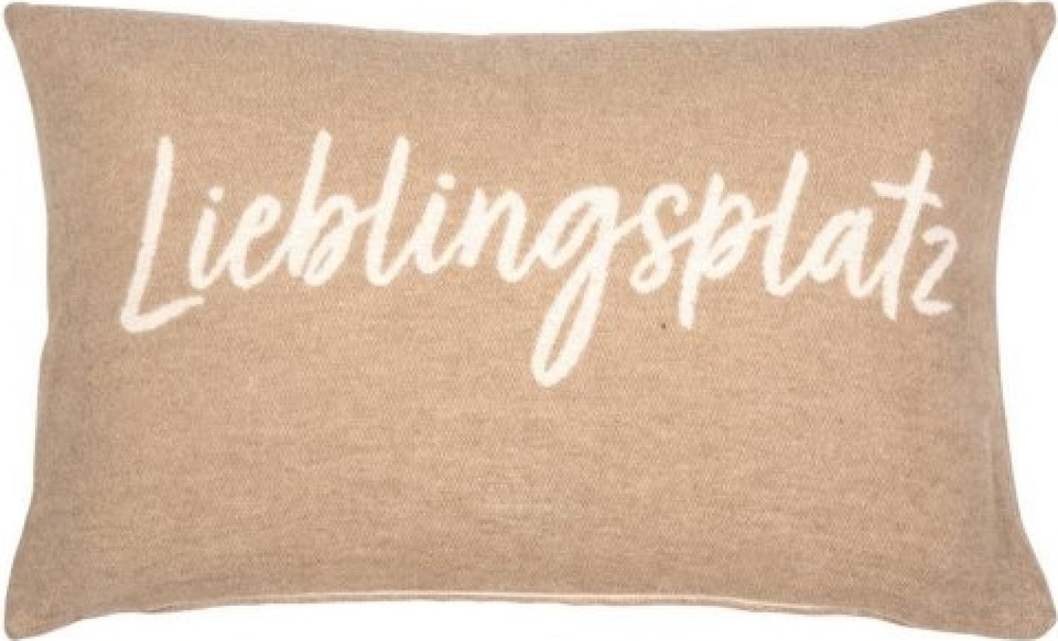 pad Kissenhülle Snug Lieblingsplatz taupe (35x60cm) 11398-C50-3560 Bild 1