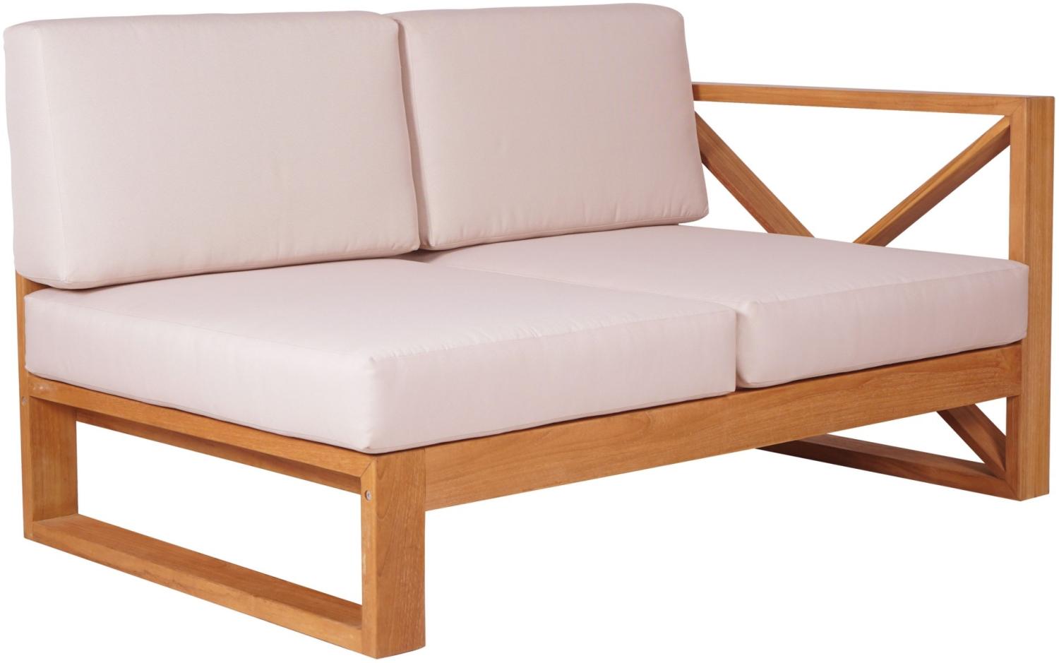 Ecksofa Molveno Outdoor Gartensofa rechts Massivholz Teak von Teako Design Bild 1