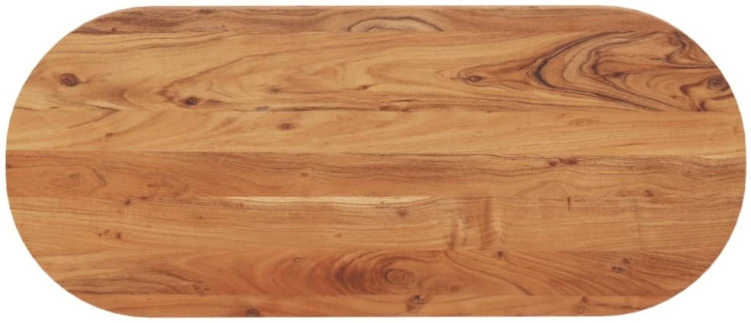 vidaXL Tischplatte 100x40x3,8 cm Oval Massivholz Akazie Bild 1