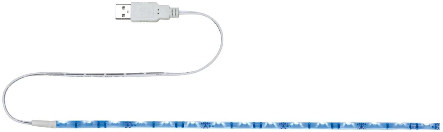 Paulmann 70456 USB LED-Stripe blau 30cm Weiß, Metall, Kunststoff Bild 1