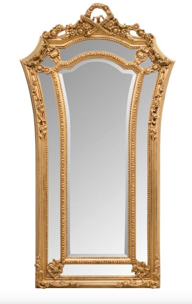 Casa Padrino Barock Wandspiegel Gold 115 x H. 207 cm - Barockstil Spiegel Antik Stil Möbel Bild 1