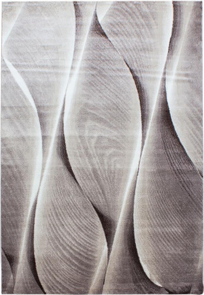 Kurzflor Teppich Paolo rechteckig - 240x340 cm - Braun Bild 1