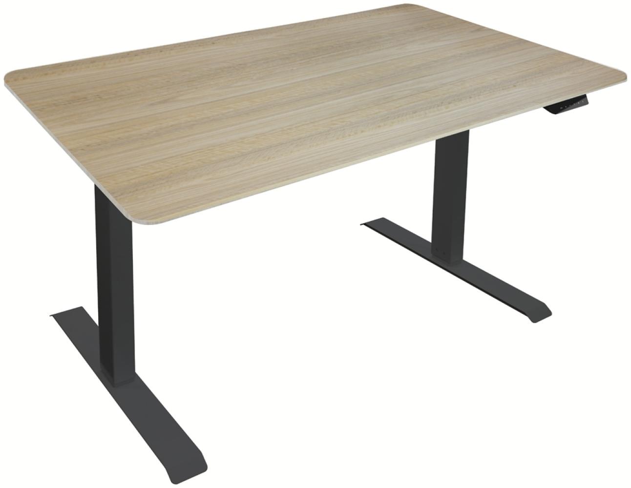 HOME DELUXE Tischplatte für höhenverstellbaren Schreibtisch AGORA – 120 x 60 cm - Tischplatten - Farbe: Eiche Bild 1