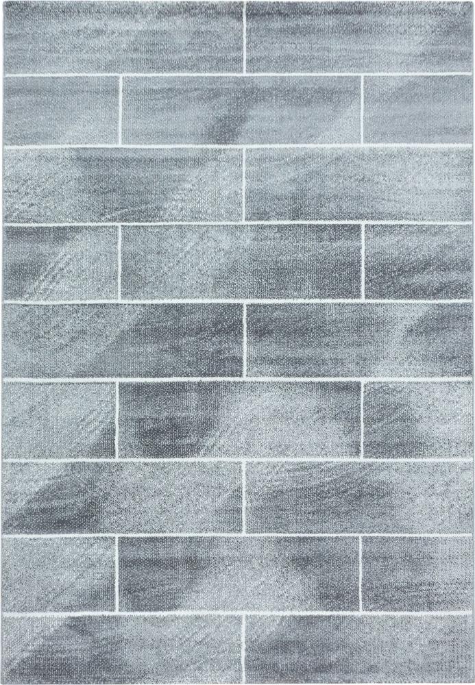 Kurzflor Teppich Balia rechteckig - 200x290 cm - Grau Bild 1