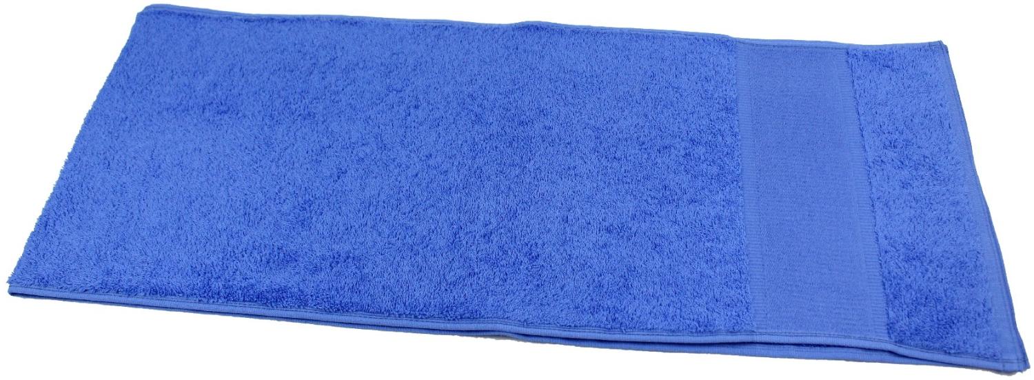 Fitness Handtuch Baumwolle 30x150 cm blau | Sporthandtuch Bild 1