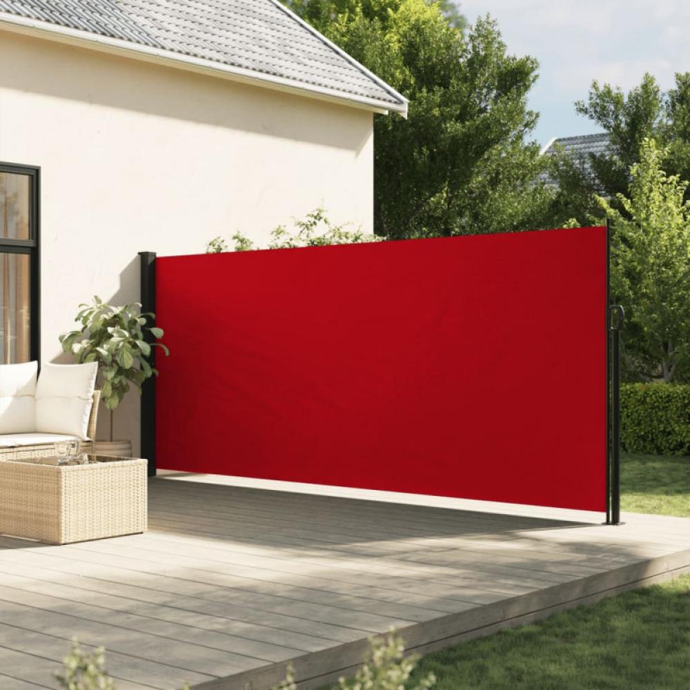 Seitenmarkise Ausziehbar Rot 180x600 cm Bild 1