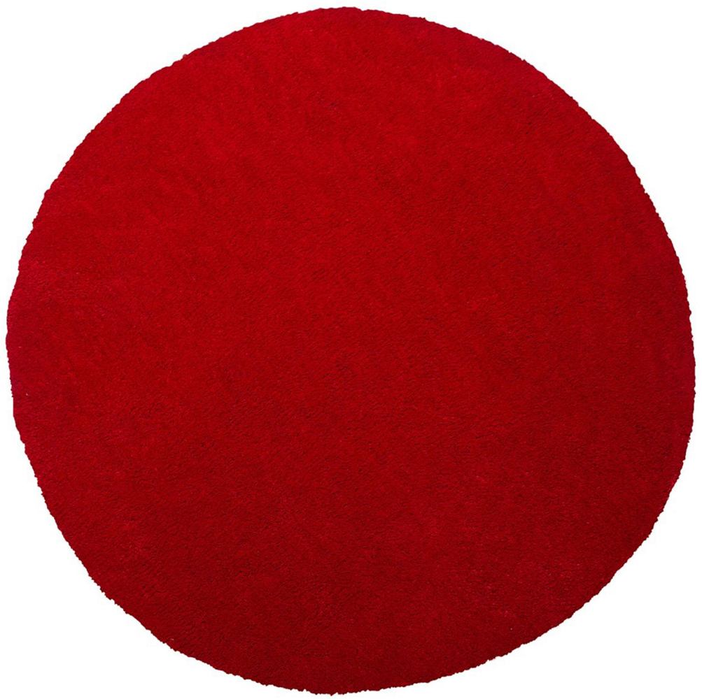 Teppich rot ⌀ 140 cm Shaggy DEMRE Bild 1