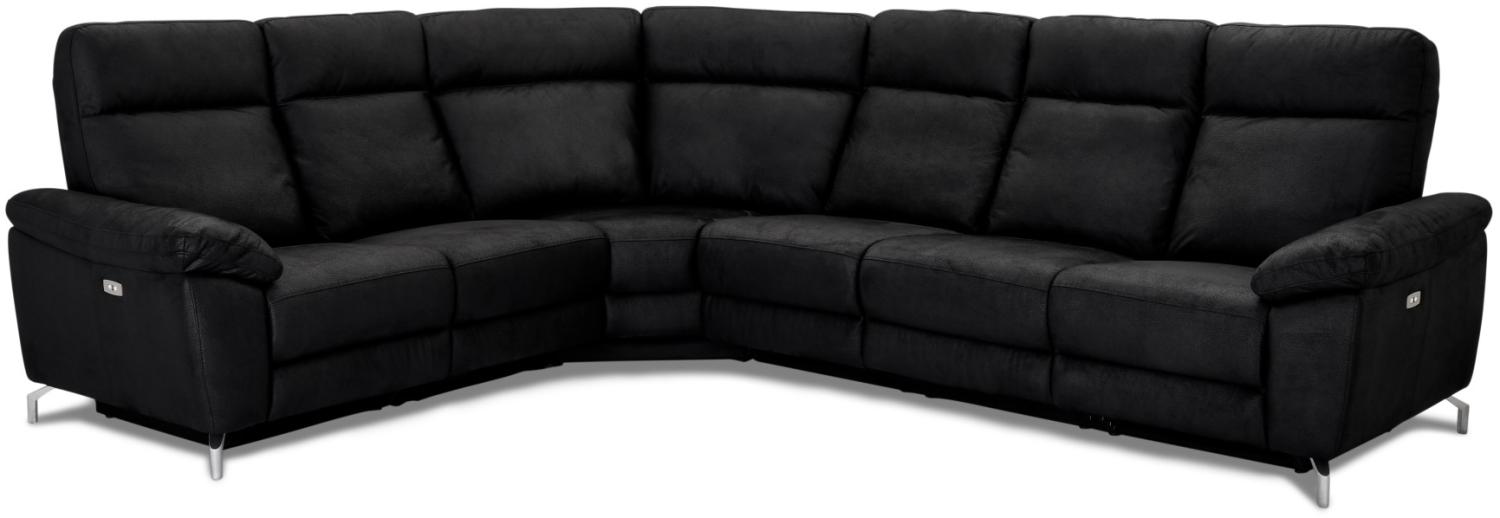 Selesta Ecksofa HSS-Recliner schwarz Couch Garnitur Wohnzimmer Sitzmöbel Möbel Bild 1