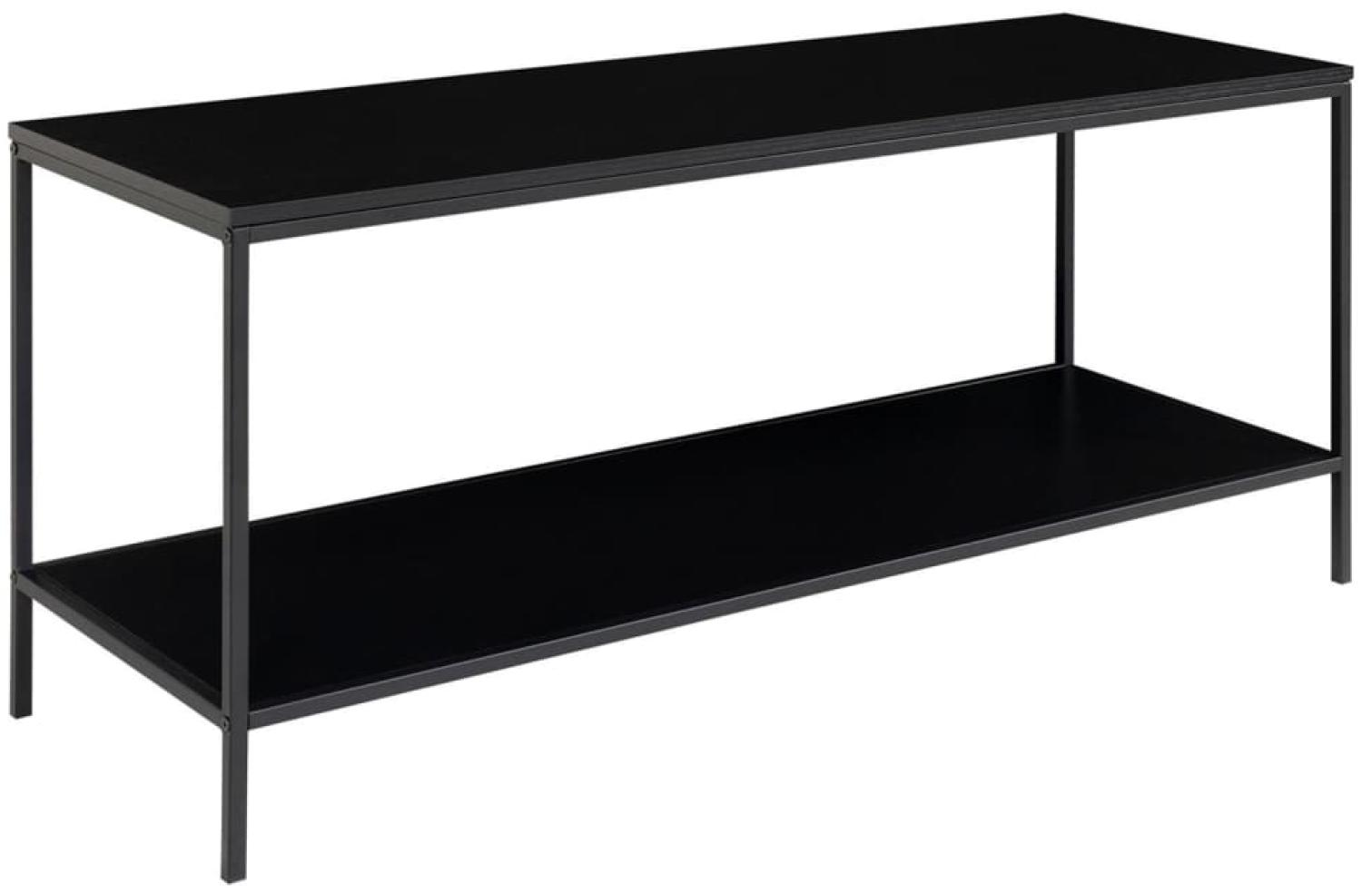 Moderner TV-Tisch LEVEN Schwarz TV-Board Lowboard Bild 1