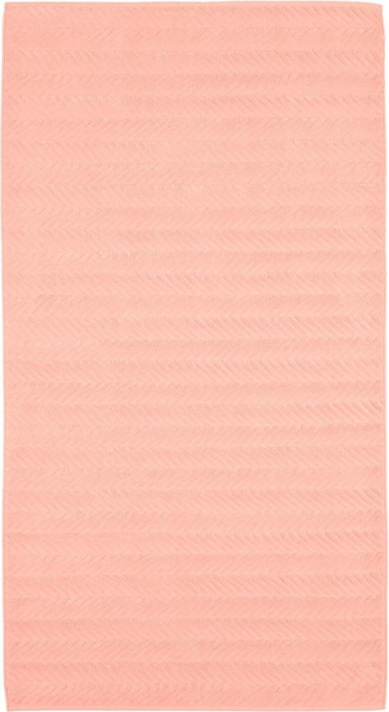 Ross Uni Handtücher Sensual Skin 9001 Zopfmuster | Duschtuch 75x140 cm | peach-pink Bild 1