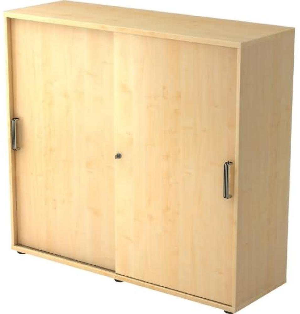 Schiebetürschrank 3 Ordnerhöhen, 120cm SG Ahorn Bild 1