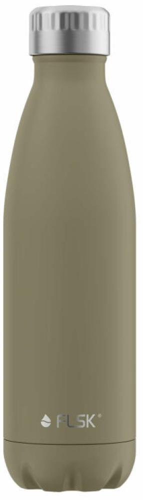 FLSK Trinkflasche, Edelstahl, khaki, 500 ml, 2. Generation Bild 1
