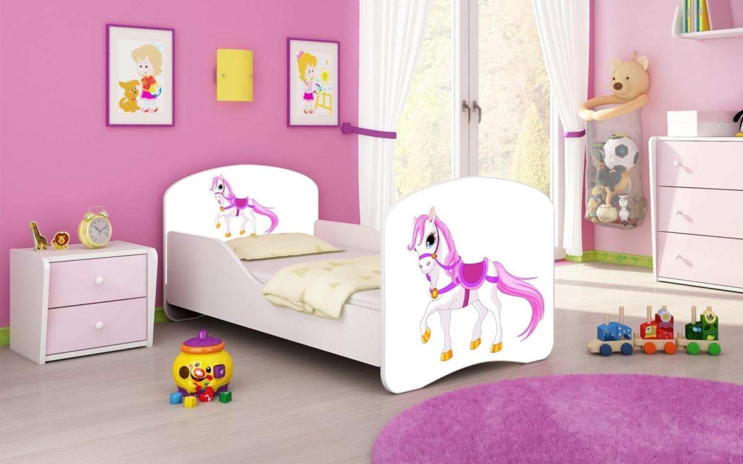 Kinderbett Milena mit verschiedenen Mustern 180x80 Pony Bild 1