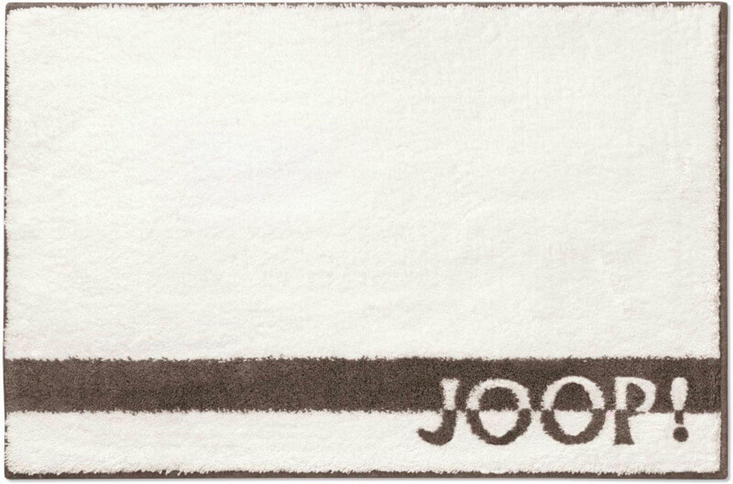 JOOP! Badteppich 141 LOGO STRIPES Creme 70 x 120 cm Bild 1