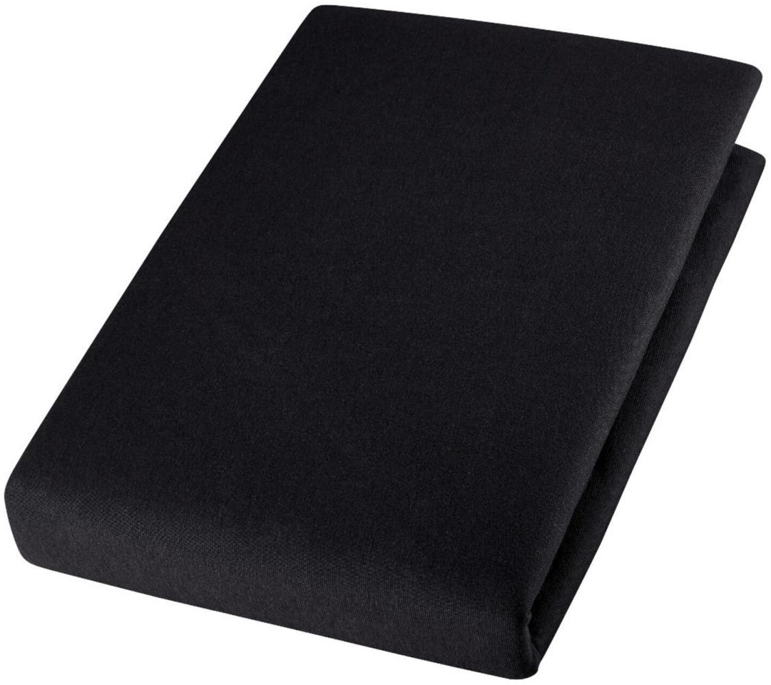 Cotonea Jersey Spannbettlaken aus Bio-Baumwolle | 60x120 - 70x140 cm | schwarz Bild 1