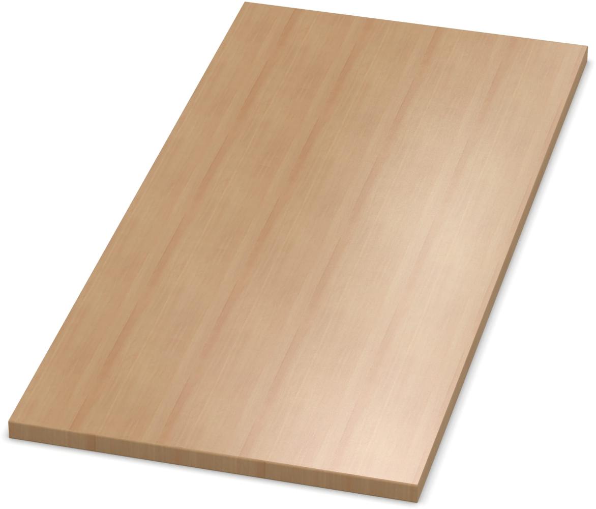 AUPROTEC Tischplatte 19mm Weißbuche 1000 x 900 mm Holzplatte Dekor Spanplatte mit Umleimer ABS Kante Auswahl: 100 x 90 cm Bild 1