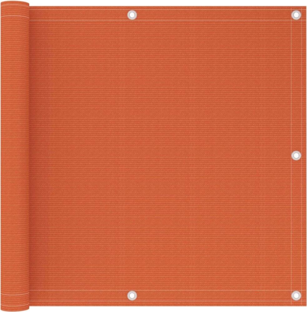 vidaXL Balkon-Sichtschutz Orange 90x400 cm HDPE Bild 1