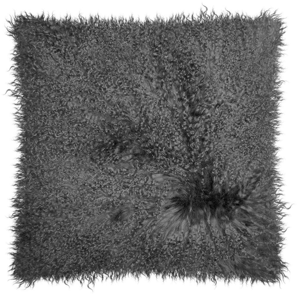Magma Lammfell Dekokissenhülle Pamina | 40x40 cm | anthrazit Bild 1