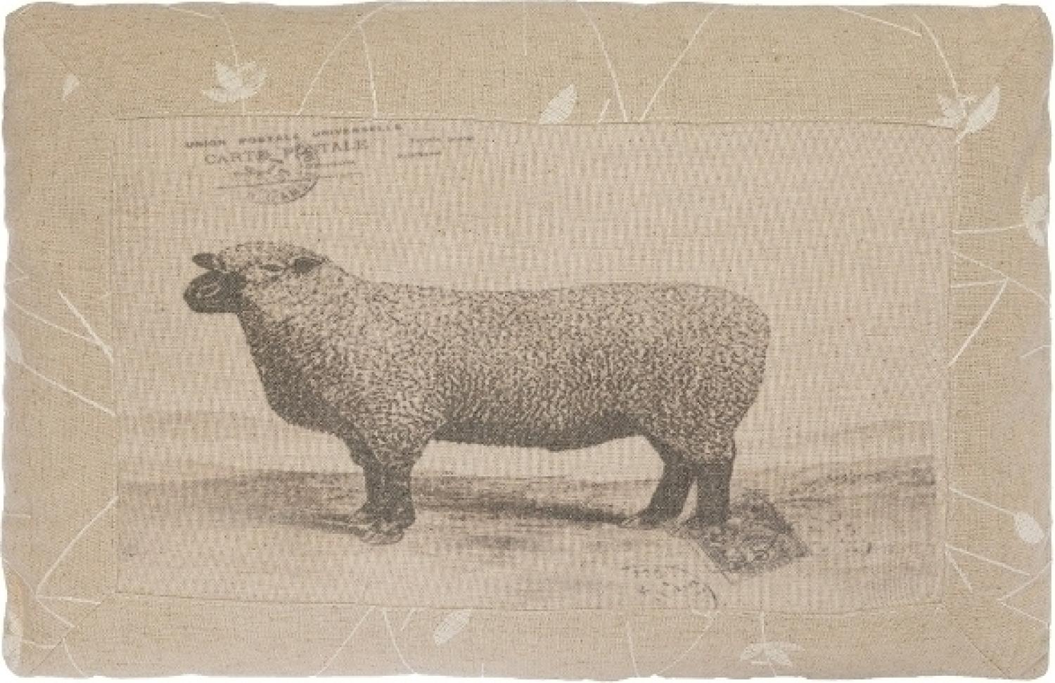 Kissen Sheep Rechteckig Baumwolle&Polyester Beige Bild 1