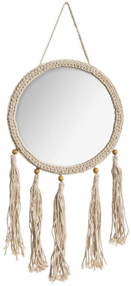Spiegel, rund, Seil, Traumfänger, Indianer, 31 x 62 cm, beige, cm - Atmosphera Bild 1