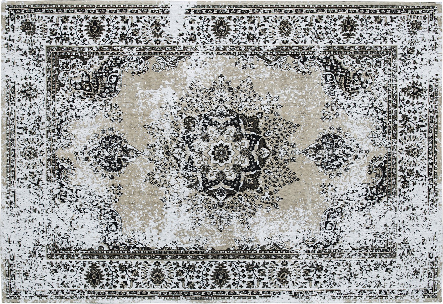 Teppich beige-grau 160 x 230 cm Kurzflor ALMUS Bild 1