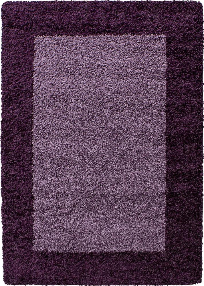 Hochflor Teppich Lux Läufer - 100x200 cm - Violett Bild 1